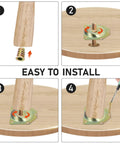 Heavy Duty Furniture Leg Mounting Plates 12 Degree Angled Table Hardware Rock Solid Steel Brackets Rust Resistant T Bracket Kit installation steps