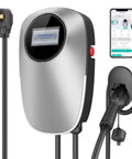 Level 2 Home EV Charger With 32 Amp 240V Power NEMA 14 50 Plug 17 Foot Cable J1772 Compatible Electric Vehicle Charging Station