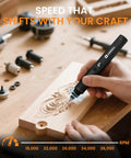 Badass Brushless Engraving Pen With 41 Heavy Duty Accessories For Metal Wood Glass And Plastic USB C Rechargeable Cordless Carving Tool Slick Precision Kit For Hobbyists And Beginners engraving wood with intricate design