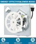 Heavy Duty Replacement Fan Motor For 696N R02 B Bathroom Ventilation Unit Smooth Airflow Upgrade showing white fan blades on a metal housing.