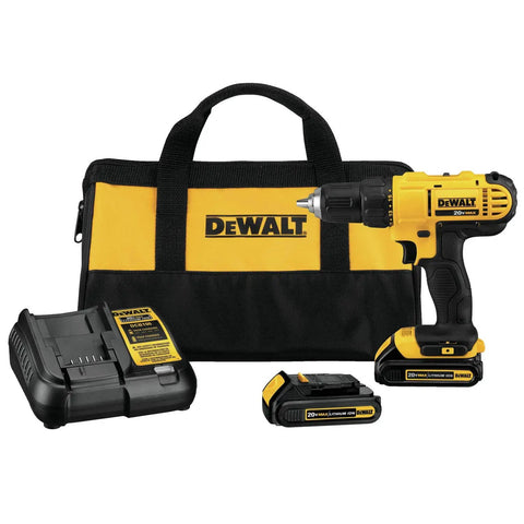 20V Max Cordless Drill Driver Kit With 100-Piece Bit Set For Home Projects, Lightweight Compact Power Tool, Charger, and Carry Case