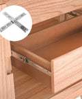 Stainless Steel Drawer Slides With Ball Bearing Hella Smooth Silent Glide 14 Inch Full Extension Rails installed on wooden drawer