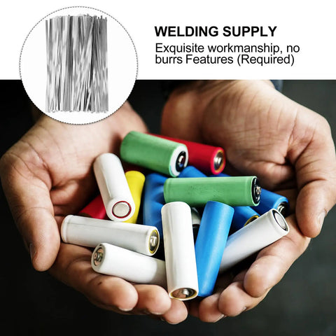 Top Tier Nickel Strip Welding Supply For Battery Spot Welding Tasks Comes In 100 Grams Pack with colorful lithium ion batteries.