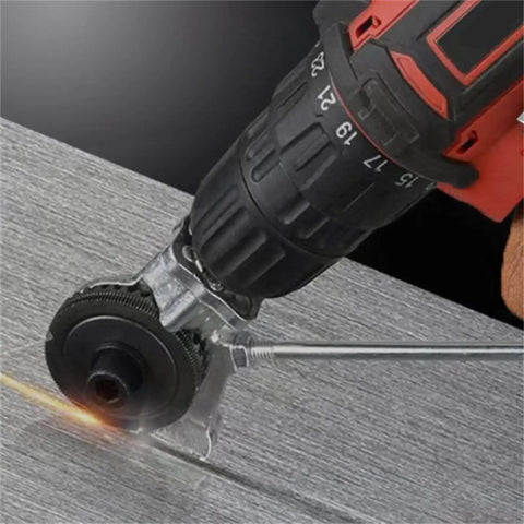 Sheet Metal Cutting Nibbler Attachment For Drills, Pro Grade Drill Nibbler Tool, cutting metal sheet with universal metal cutter adapter
