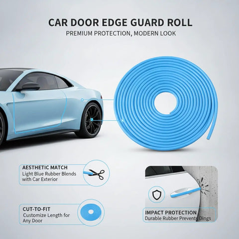 Light Colored Rubber Edge Guard Roll For Cars Cut To Fit Trim That Shields Your Paint From Dings In Tight Parking Spots And Near Shopping Carts