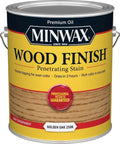 Premium Golden Oak Oil Based Wood Stain 1 Gallon Semi Transparent Penetrating Formula for interior wood projects.