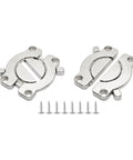 Snag This Set Of Two Heavy Duty Zinc Alloy Table Buckle Connectors Bringing Rock Solid Leaf Locks And Hassle Free Desk Splicing Hardware To Your Next Workshop Gig with mounting screws.