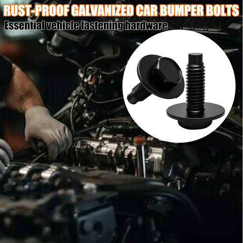 Rock Solid M6 1.0 By 25Mm Hex Head Sems Bolts With 19.5Mm Washers 30 Pack shown during vehicle assembly in engine bay.