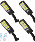 4-Pack Outdoor Solar Motion Sensor Flood Lights 6000 Lumens 120 LED 3 Modes Waterproof Wall Lamp for Garden Yard