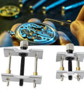 Watch Movement Holder 2 In 1 Repair Tool Durable Aluminum Alloy Pro Grade Dual Sided Fixed Base For Secure Movement Handling