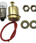 Chrome 2 Inch Mechanical Oil Pressure Gauge Kit 0-80 PSI with mount, bulb socket, and bolts for custom builds and OE replacement