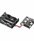 MPPT Solar Charge Controller With 65W PD QC Fast Charge board and 18650 battery holder connected by wires.