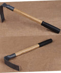 Heavy Duty Pro Grade Metal Garden Hoe Set For Weeding And Planting Lightweight Steel Hand Hoe with Wooden Handle