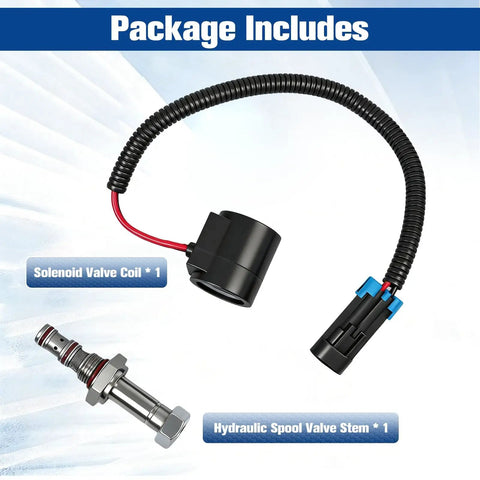 Solenoid Valve Coil And Hydraulic Spool Valve Stem Element Kit Pro Grade For Bobcat Skid Steer Loaders with coil and stem