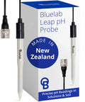 PH Probe Replacement Electrode For Water And Soil Plug And Play Easy Calibration For Hydroponics And Indoor Grow Compatible With Meter Monitor And Controller Precise Readings For Coco Coir And Rockwool, shown with packaging and cable