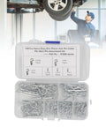 Beefy Heavy Duty Stainless Steel Cotter Pin Clip Kit 100 Piece Assortment With Portable Storage Case For Secure Bolt Retention