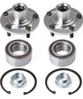 Badass Heavy Duty Front Wheel Hub Bearing Assembly Pair For 13 17 Honda Accord Slick Oem Replacement No Sweat Install Smooth As Butter Tight Grip Driver showing two assemblies and accessories.