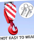 Stainless Steel M10x60 Eyebolt Kit With Nuts And Washers For Concrete Anchors Includes Flat Washer And Spring Washer Heavy Duty Threaded Eye Bolts For Rock Solid Vibration Resistant Secure Fastening, red crane hook with eye bolts and washers