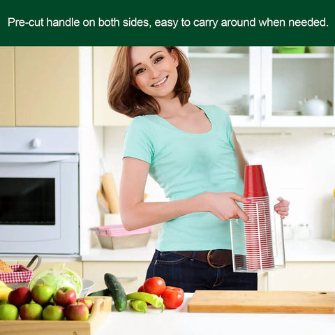 Disposable Coffee Cup Dispenser With Easy Grab Handles For Countertop Or Wall Mount Holds 3.54 Inch Dia Cups And Lids Up To 16 Oz