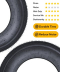 Two Pack All Weather Rugged Heavy Duty Trailer Tire Set 5.30-12 6PR Load Range C with durability and grip ratings visible