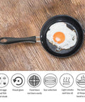 4.7 Inch Mini Nonstick Egg Pan For One Egg Frying Perfect Omelets And Pancakes On The Go Portable Camp Kitchen Pan with egg