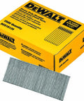 Finish Nails One And One Quarter Inch Sixteen Gauge Straight For Window And Door Casings Cabinets And Furniture Hardwood Flooring Interior Use Only Two Thousand Nails Pack Pro Grade All Purpose DIY Ready, box and nails displayed.