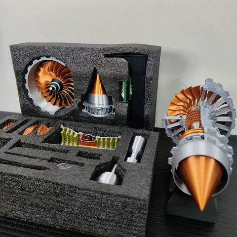 TRENT900 Turbofan Engine Model Kit With Led Light That Actually Runs A Real Jet Turbine Ready For DIY Builders And Collectors 3D