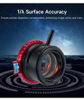 Atmospheric Dispersion Corrector for 1.25 inch telescopes with universal interface, shown with alignment tools and night sky background.