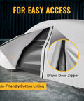 All Weather SUV Car Cover 6 Layer Heavy Duty Waterproof With Inner Cotton Lining 188 To 198 Inch Universal Fit shown with zipper access
