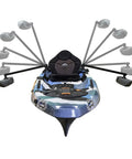 Dual Outriggers Standncast Gen II For Small Boats And Canoes with 30 Inch Adjustable Arms and Railblaza StarPort HD Mount showcased