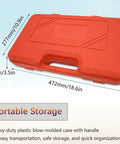 Red carrying case for 9 Piece Hose Clamp Pliers Set With Long Reach For Auto Hoses Fuel Oil Water Radiator And Coolant Lines