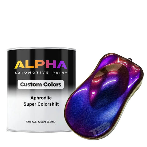 High Gloss Color Shift Auto Paint Basecoat Midcoat Gallon One Hundred Twenty Eight Ounces Ready To Roll With Slow Reducer, quart can with color shift sample.