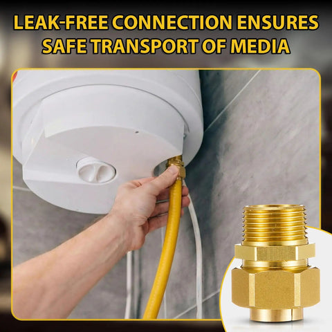 Using 8 Pack 3/4 Inch NPT Brass Pipe Fittings Set With CSST Male NPT Adapters for safe gas connections with leak-free design