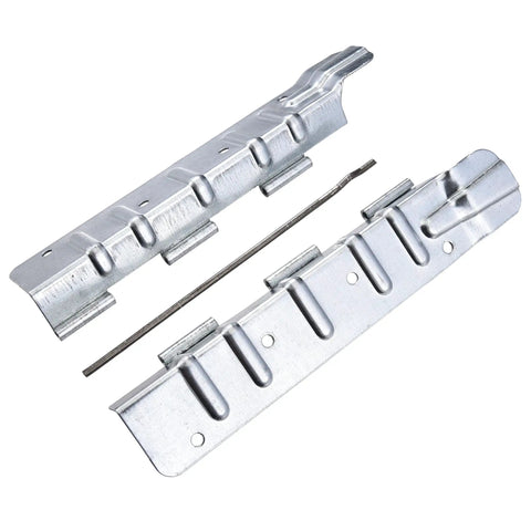 Heavy Duty 8 Inch Pallet Collar Hinges 8 Pack Slick Folding Rack Links For Stackable Raised Garden Boxes Removable Pet Fence Panels And No Sweat Garage Workshop Tool Storage Setup, durable metal clips and pin.