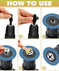 Step-by-step use of Set Of 2 Electric Drill Angle Grinder Connecting Rod Adapters With Spanner And Flange Nut 10mm Drill Arbor Mandrel