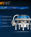 Front Wheel Hub and Bearing Assembly Pair Fit Chevy Impala Monte Carlo Uplander Venture Cadillac DTS Deville Seville Buick