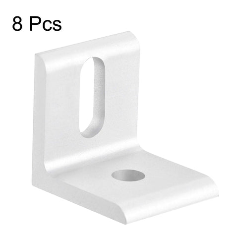 Pro Setup Aluminum Inside Corner Brackets For 3030 Extrusion Frames Heavy Duty L Angle Fasteners, single bracket, silver finish.