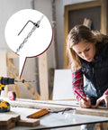 Person using 4 Pack Three Eighths Inch Pocket Hole Drill Bits With Depth Stop Collar One Quarter Hex Shank And Round Shank Replacement Twist Step Drills For Manual Pocket Hole Guide Jig Master System Length Six Point Three Inches in woodworking project, close-up of drill bit highlighted.