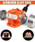 Concrete Vibrator Motor 90W 110V 3600RPM Aluminum Alloy Case with visible end caps and branding, designed for shaker tables