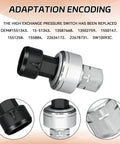 Close-up of AC High Pressure Sensor Switch For Cars And SUVs HVAC System High Pressure Transducer Replacement Part