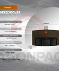 Universal Garage Door Opener Remote For Sears Craftsman LiftMaster Chamberlain Totally Compatible With Learn Button Colors Yellow Purple Red Orange Green Since 1993 Not For Security 3.0 Model CMXZDCG453 3 Year Warranty, brown remote, dimensions and specs