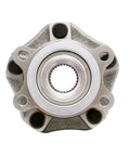 Front view of Front Wheel Hub Bearing Assembly For Nissan Leaf 2013-2017, Nissan NV200 2013-2018, Nissan Sentra 2013-2018, Chevy City Express 2015-2018, 5 Lug Front Hub, OE Quality, ISO TS 16949 Certified