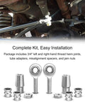 Badass Heavy Duty 3/4 Inch Heim Joint Rod End Kit With Left And Right Hand Threads featuring dual thread joints and spacers.