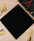 Two Piece Black HDPE Sheet Set 12 Inch By 12 Inch By One Half Inch Thick Workhorse Quality Durable High Density Polyethylene Plastic Sheets