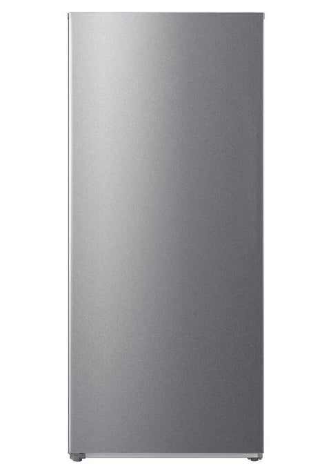 Front view of Big Boy 21 Cubic Foot Upright Freezer And Convertible Refrigerator With Glass Shelves Frost Free Setup.