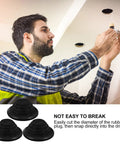 10 Pack Pagoda Shaped Rubber Wire Gasket Hole Plugs Black Flexible Seals for Cables, Reusable Grommet Plugs, Flame Retardant, Insulation Safe Odorless Cable Hole Covers, Easy Fit and Tidy Wire Management installed in ceiling cable hole