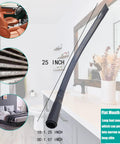 All-In-One 11-Piece Shop Vac Attachment Kit showing flexible crevice tool for narrow spaces, 25-inch length.