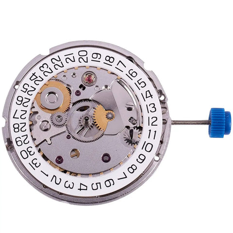 ETA 2824-2 Sellita SW200 Automatic Watch Movement With Quick Date Set, 26 Jewels, 28,800 BPH, showing date wheel and gears