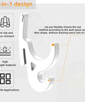 Glow In The Dark 2 In 1 Universal Hook Set For Industrial Storage Racks 55 Lb Capacity 15 Pack shown with design features