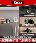 One Half Inch Hand Impact Driver Set For Loosening Stripped Screws And Rusted Bolts Fifteen Piece Reversible CR V Steel Bit Kit With Slotted Phillips And Hex Bits Sturdy Storage Case in use